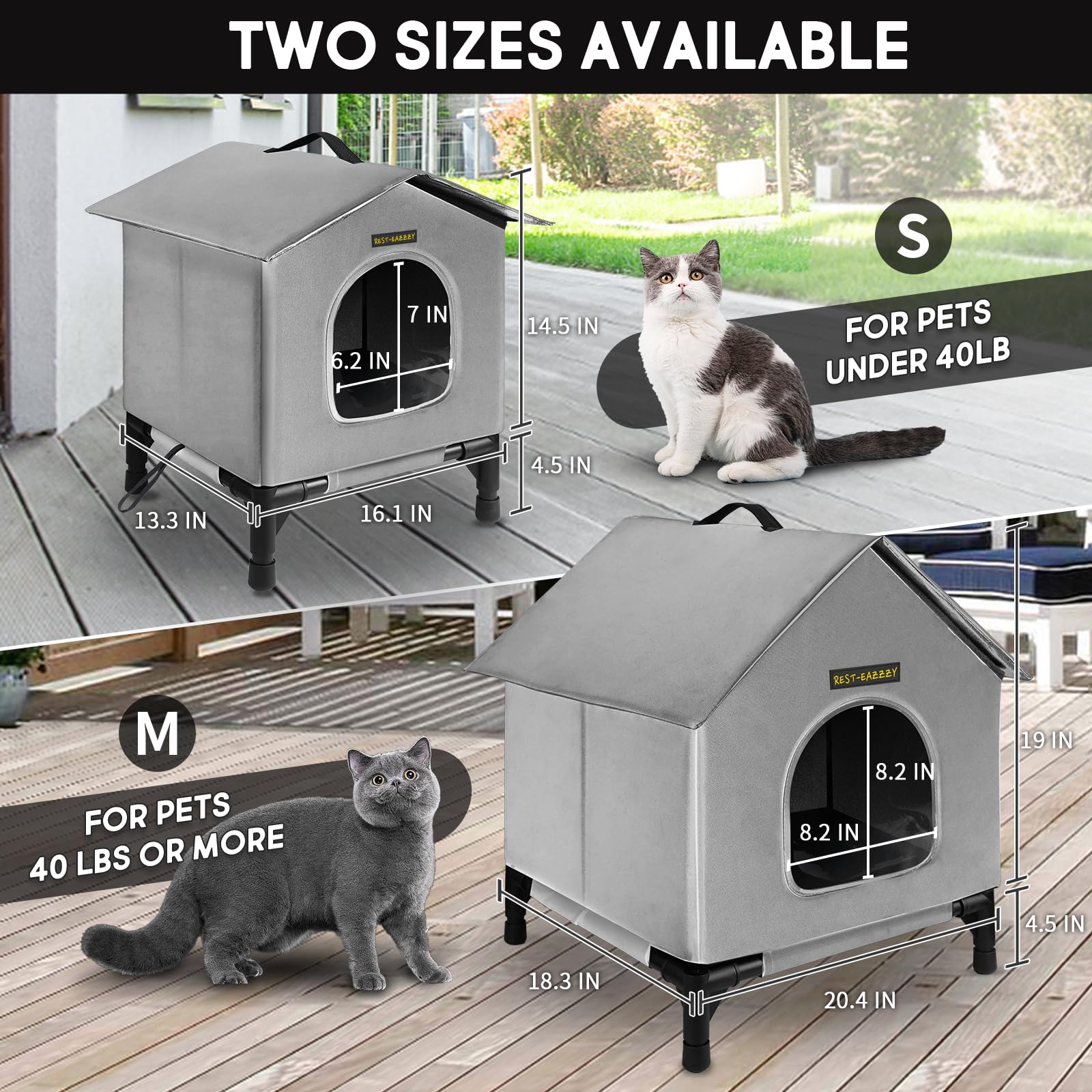 Rest-Eazzzy 3-layer insulation helps interior stay warmer than outside.