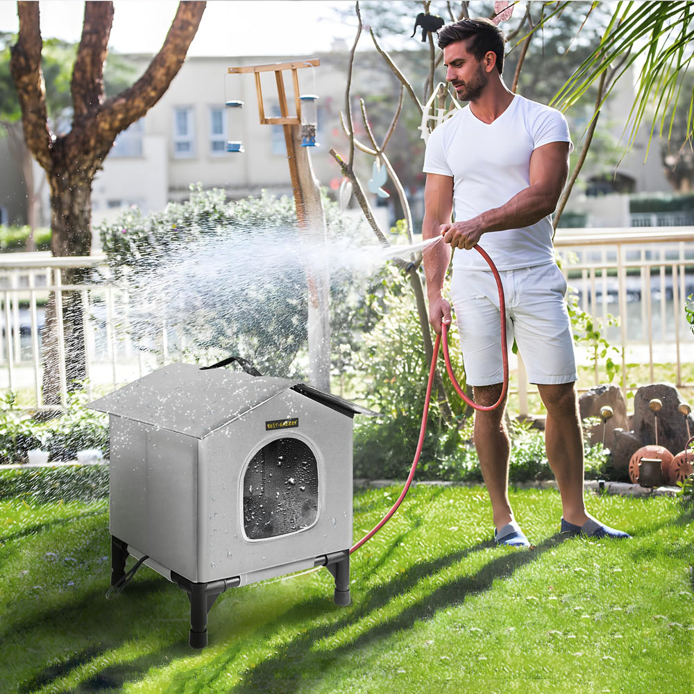 Rest-Eazzzy all-season fortress protects from rain and UV exposure.