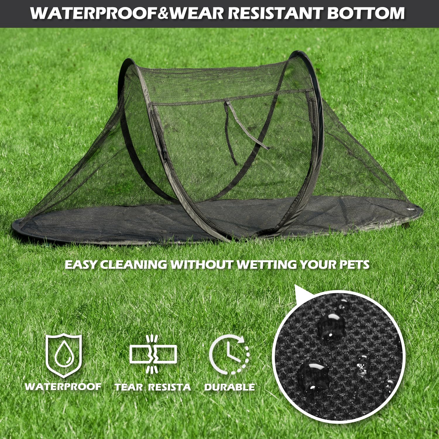 Rest-Eazzzy cat tent includes carry bag for on-the-go storage.