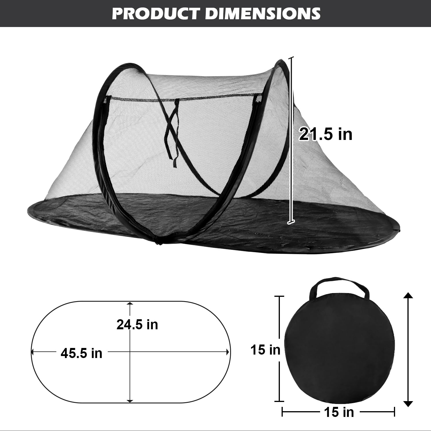Rest-Eazzzy cat tent door open wide for easy access and loading.
