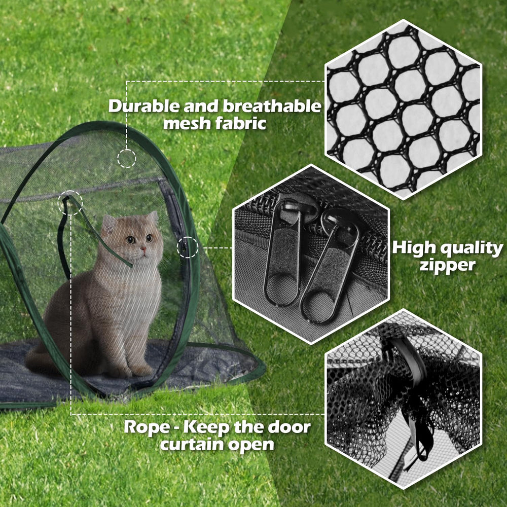 Rest-Eazzzy cat tent suitable indoors and outdoors for rest and play.