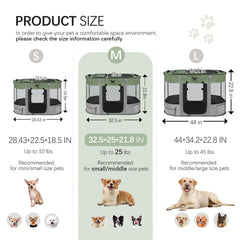Rest-Eazzzy dog playpen with removable shade cover in sunlight