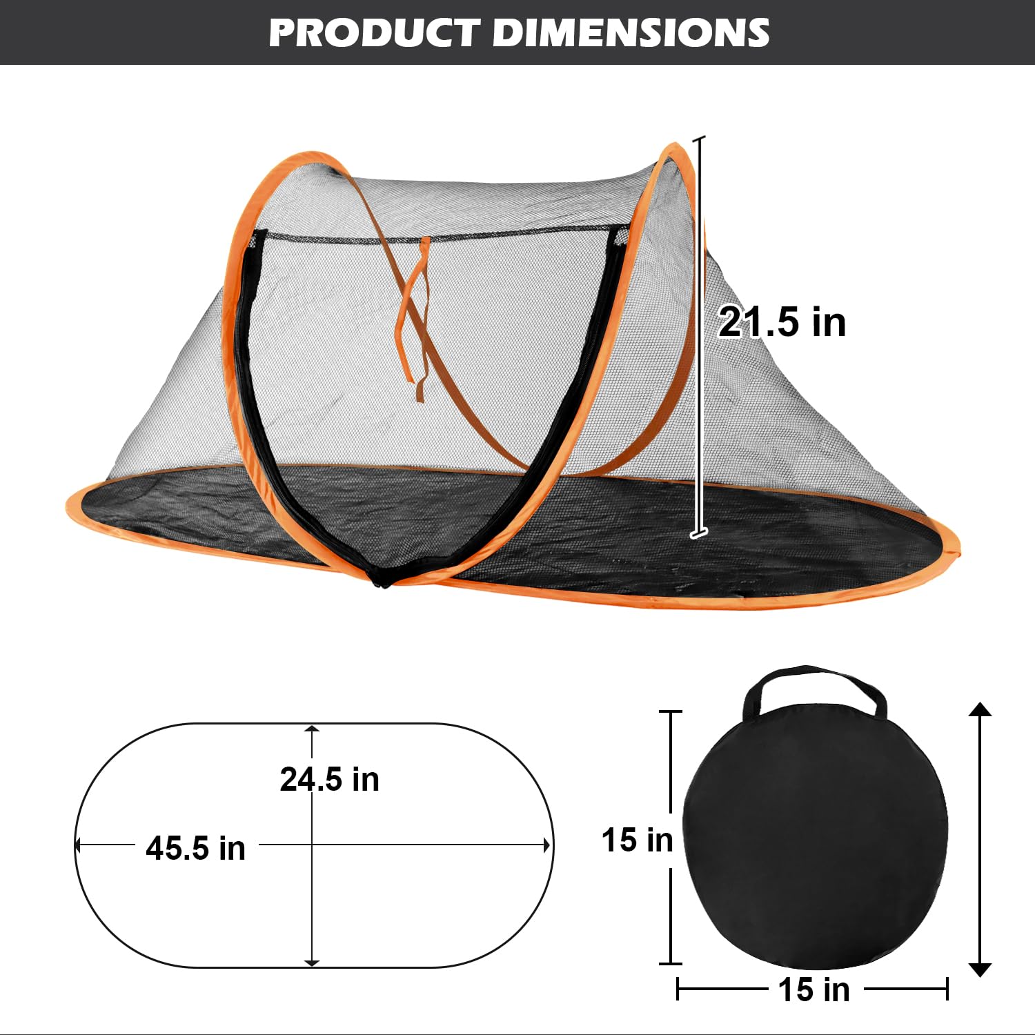 Rest-Eazzzy Cat Tent carry bag ready for easy transport and storage