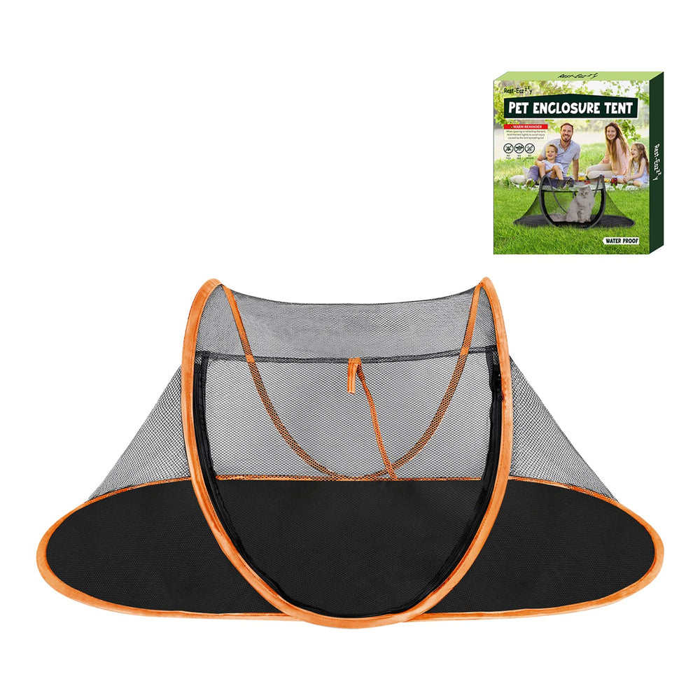 Rest-Eazzzy Cat Tent Outdoor setup showing spacious play area for pets