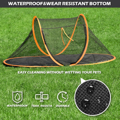 Rest-Eazzzy Cat Tent sturdy rods supporting a stable frame