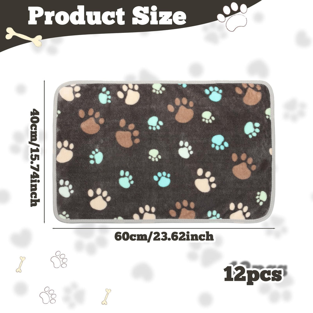 Retainbre soft flannel pet blanket laid flat to illustrate lightweight comfort.