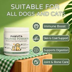 rethes pawvita powder being mixed into pet food for seamless feeding.