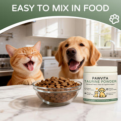 rethes pawvita scoop measures taurine for easy daily dosing.