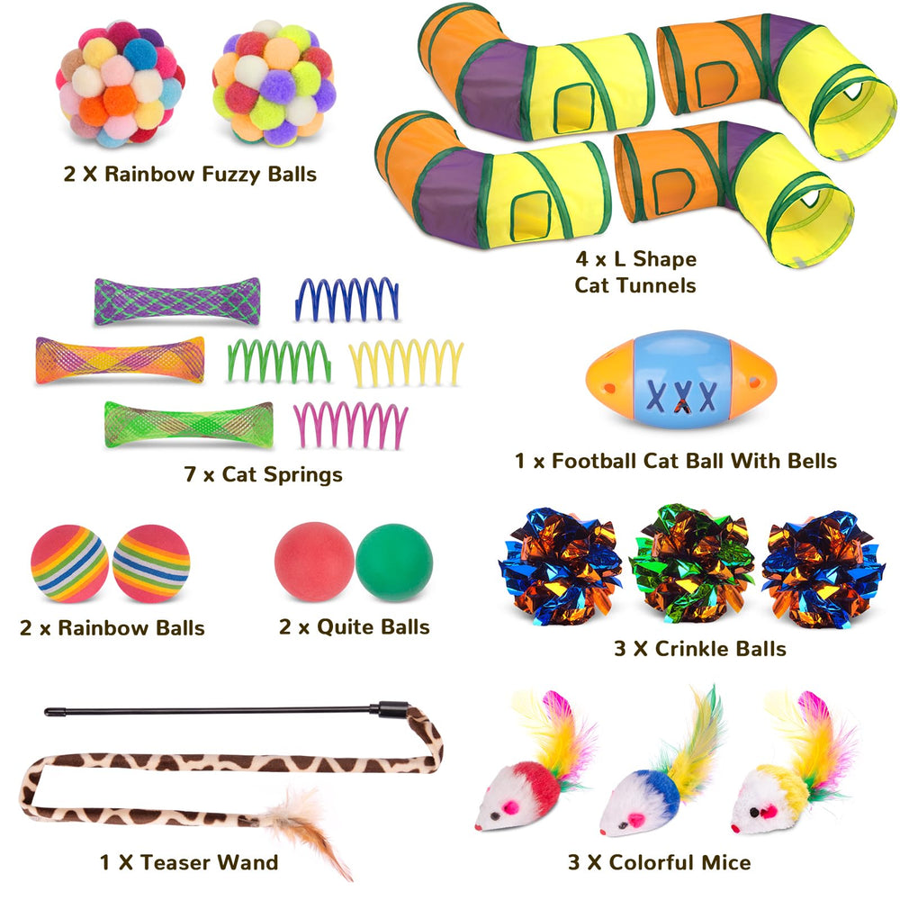 Retro Shaw cat springs offer bouncy textures for active exploration.