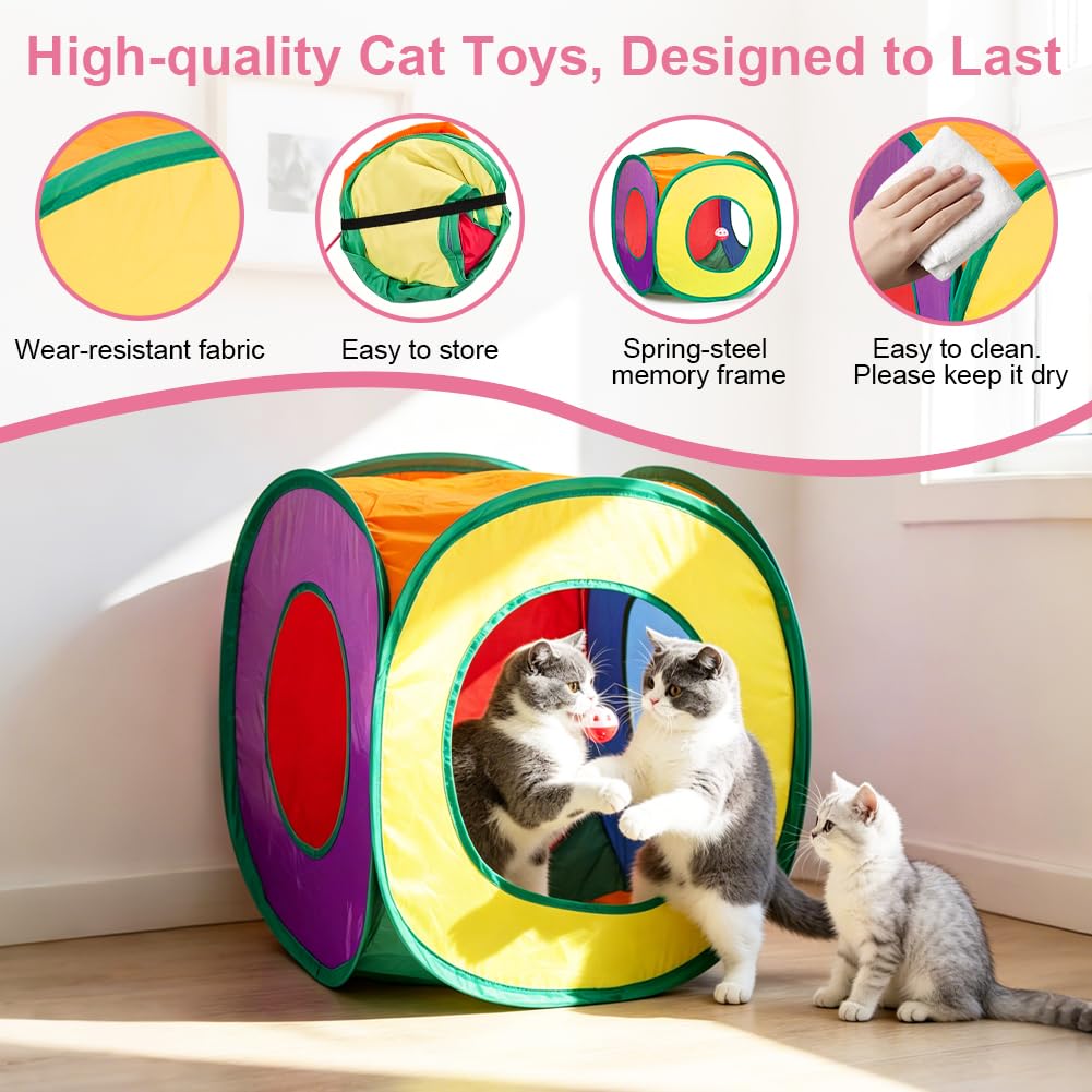 Retro Shaw cat spring toy to challenge balance with bouncy play