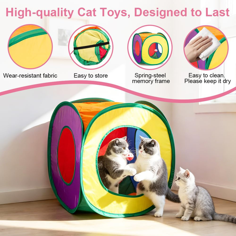 Retro Shaw cat spring toy to challenge balance with bouncy play