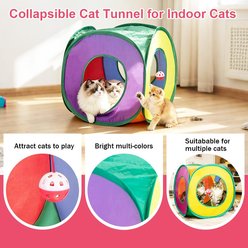 Retro Shaw rainbow fuzzy ball for lively rolling and playful pounces