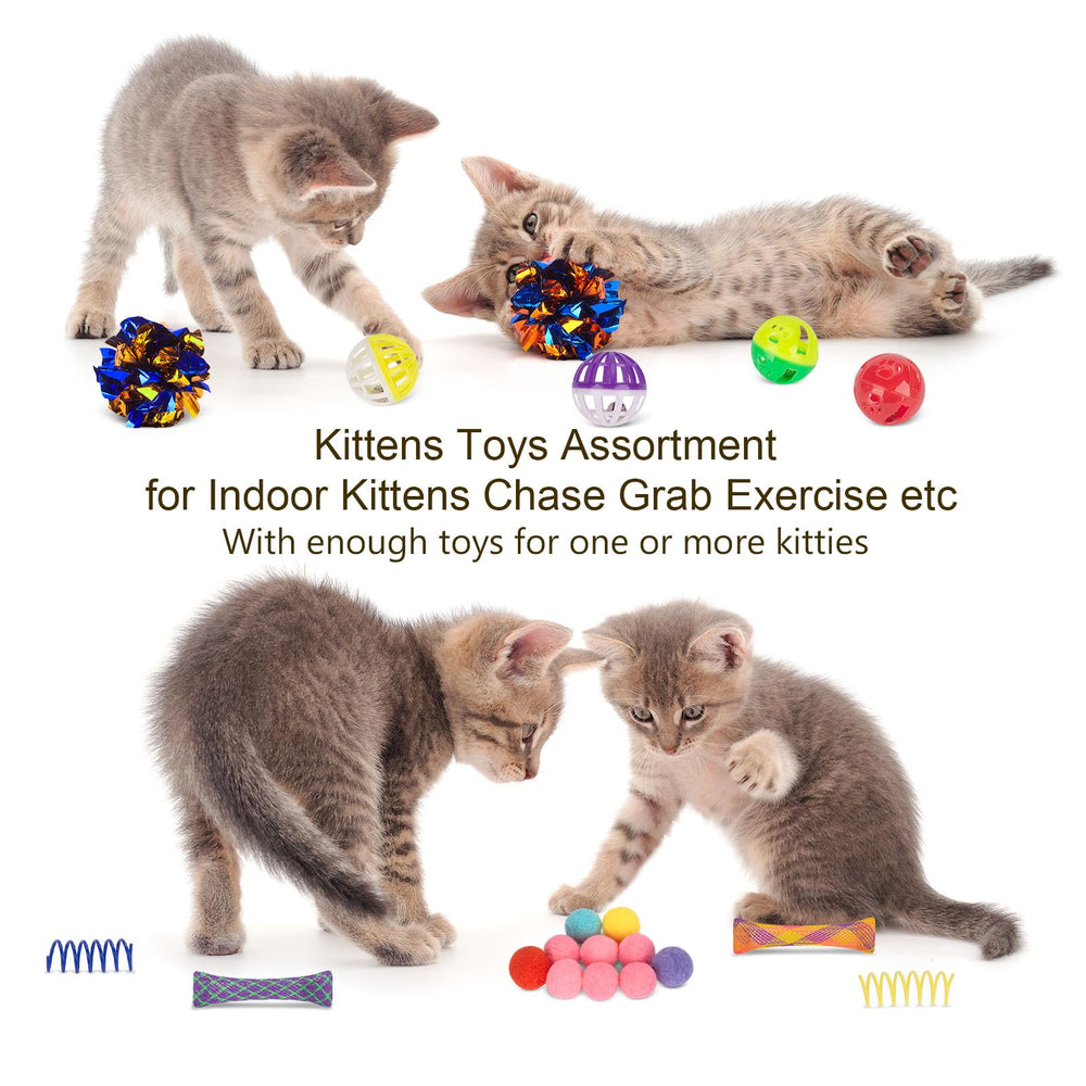 Retro Shaw pompoms cat toy provides soft tactile amusement.