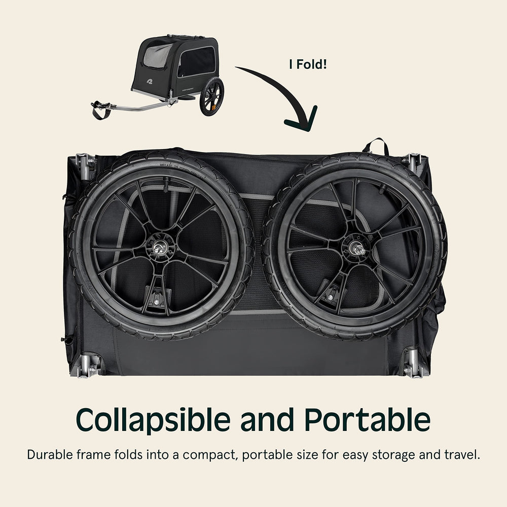 Retrospec Rover Hauler 16-inch wheels cushion uneven paths for a smoother ride