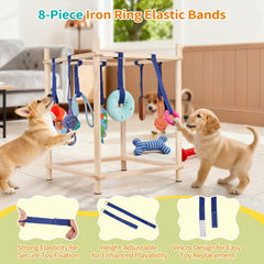 Retyion-bells-puppy-toy-closeup highlights auditory exploration and toy durability.
