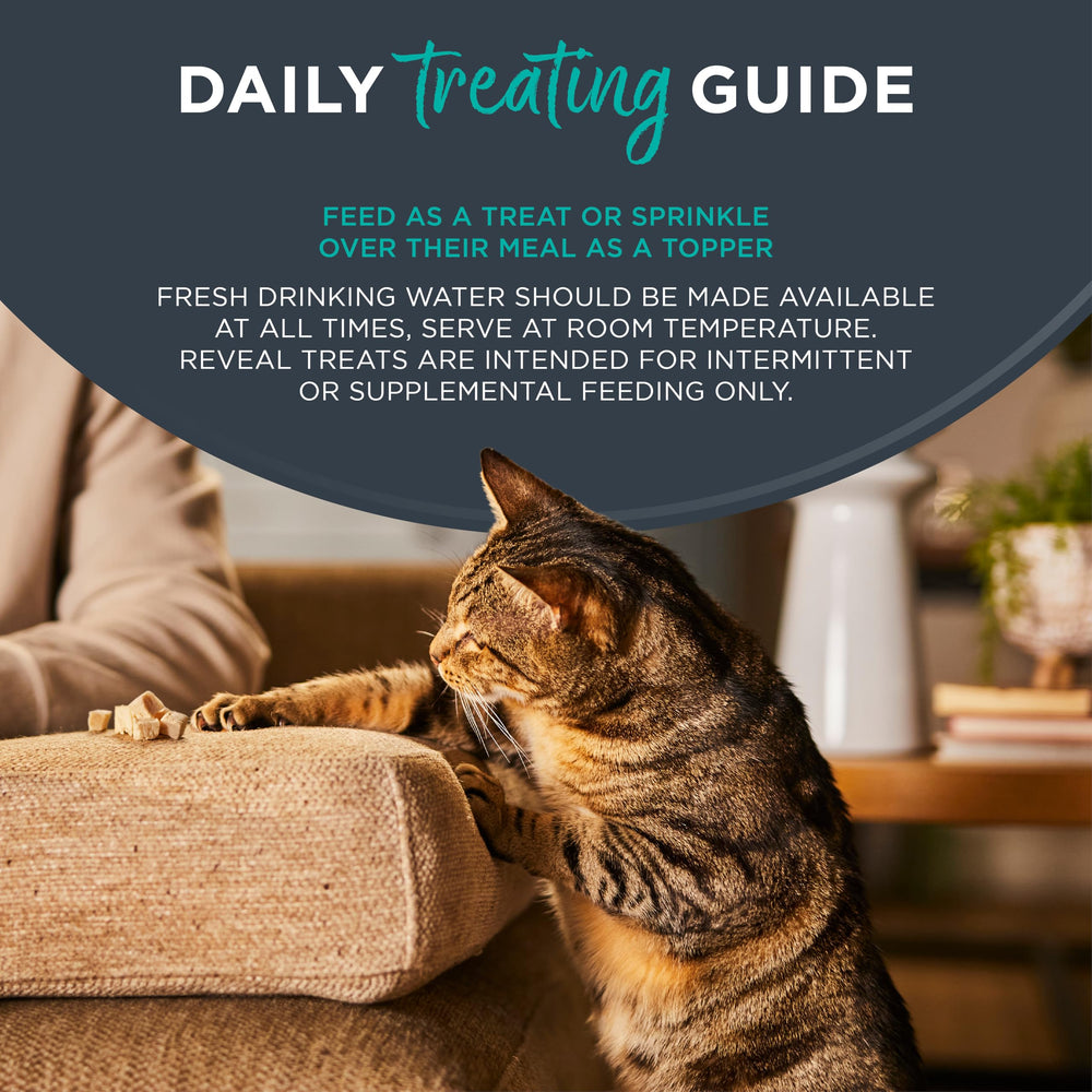 Reveal chicken breast bites bag detail highlighting grain-free high-protein formulation