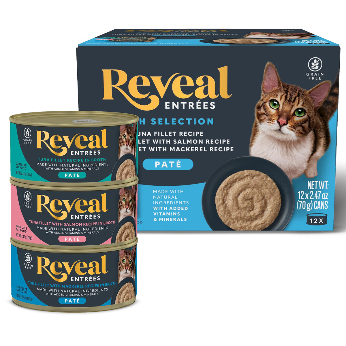 Reveal Entrées Paté texture close-up in bowl, silky moisture and protein-rich recipe.