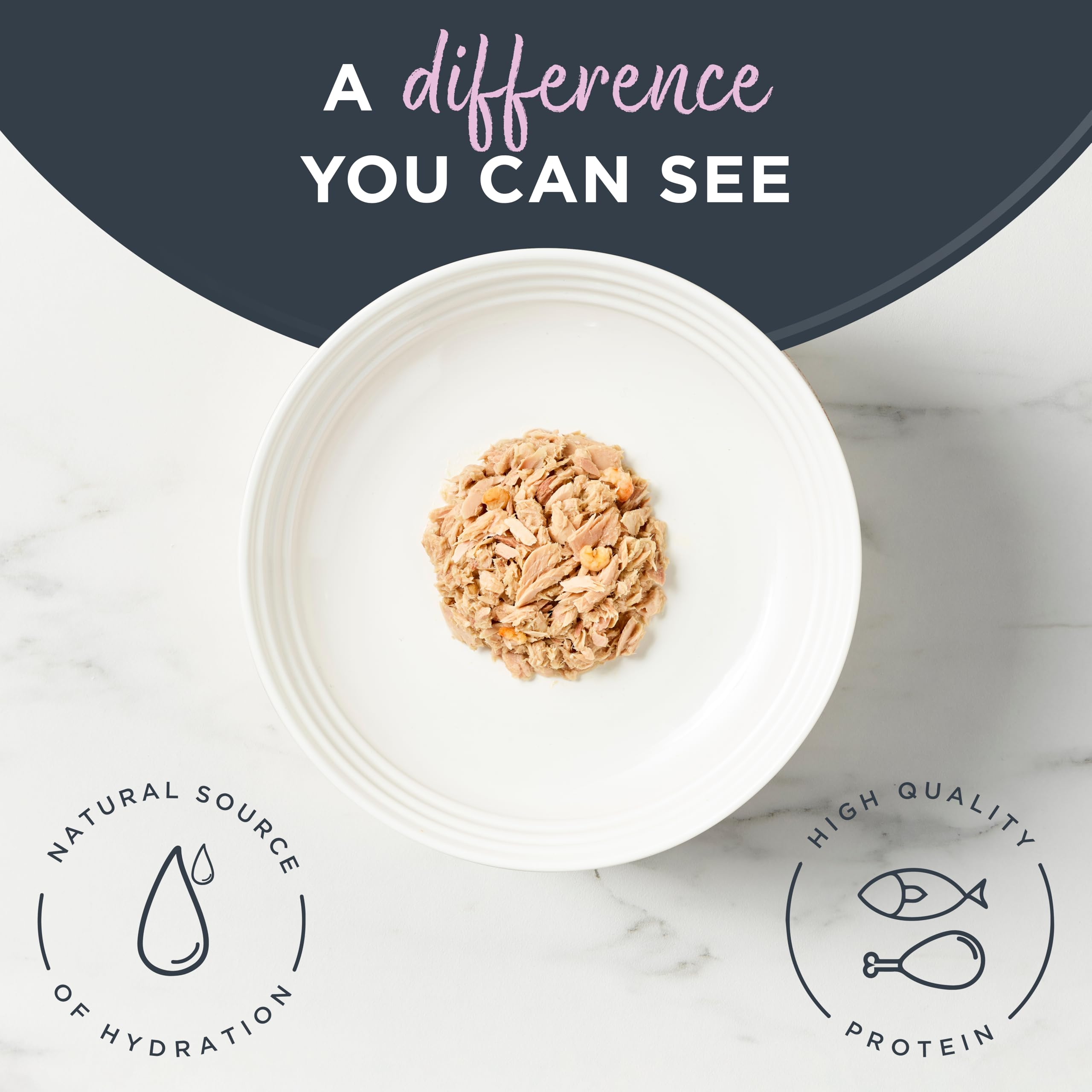 Reveal grain-free cat food packaging shows limited ingredients label