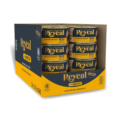 Reveal natural wet cat food can with chicken broth delivering hydration and protein