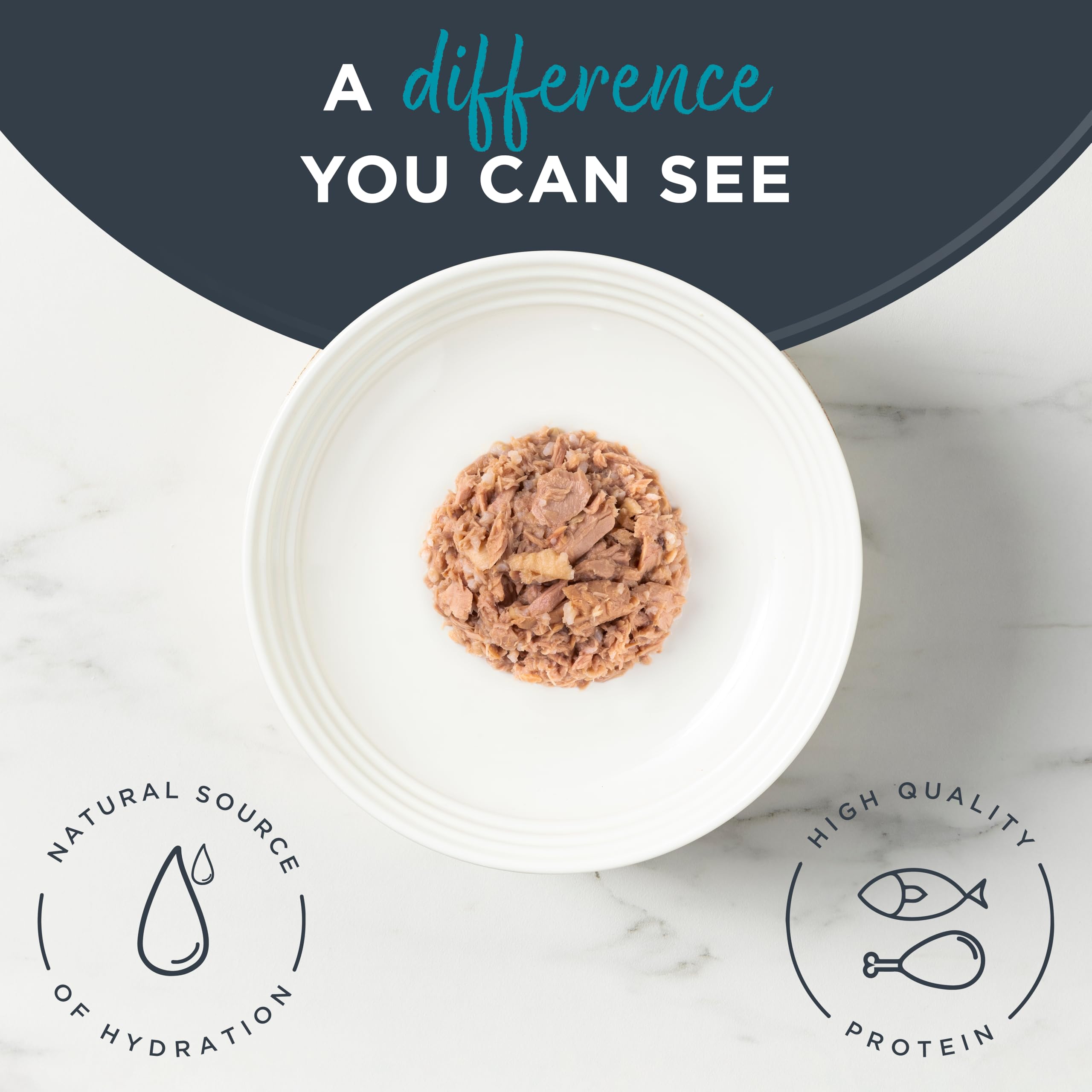 Reveal tuna sea bream in broth can, grain-free formula for sensitive cats.