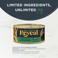 Reveal with real protein first highlights tuna as primary ingredient