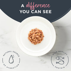 Reveal natural wet cat food can closeup highlighting clean, limited ingredients.