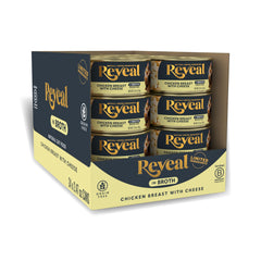 Reveal wet cat food can closeup showing premium protein and natural ingredients