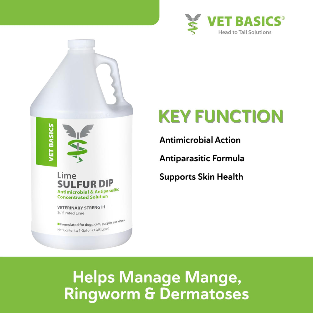 Revival Animal Health Lime Sulfur Dip applied to a cat with a sponge