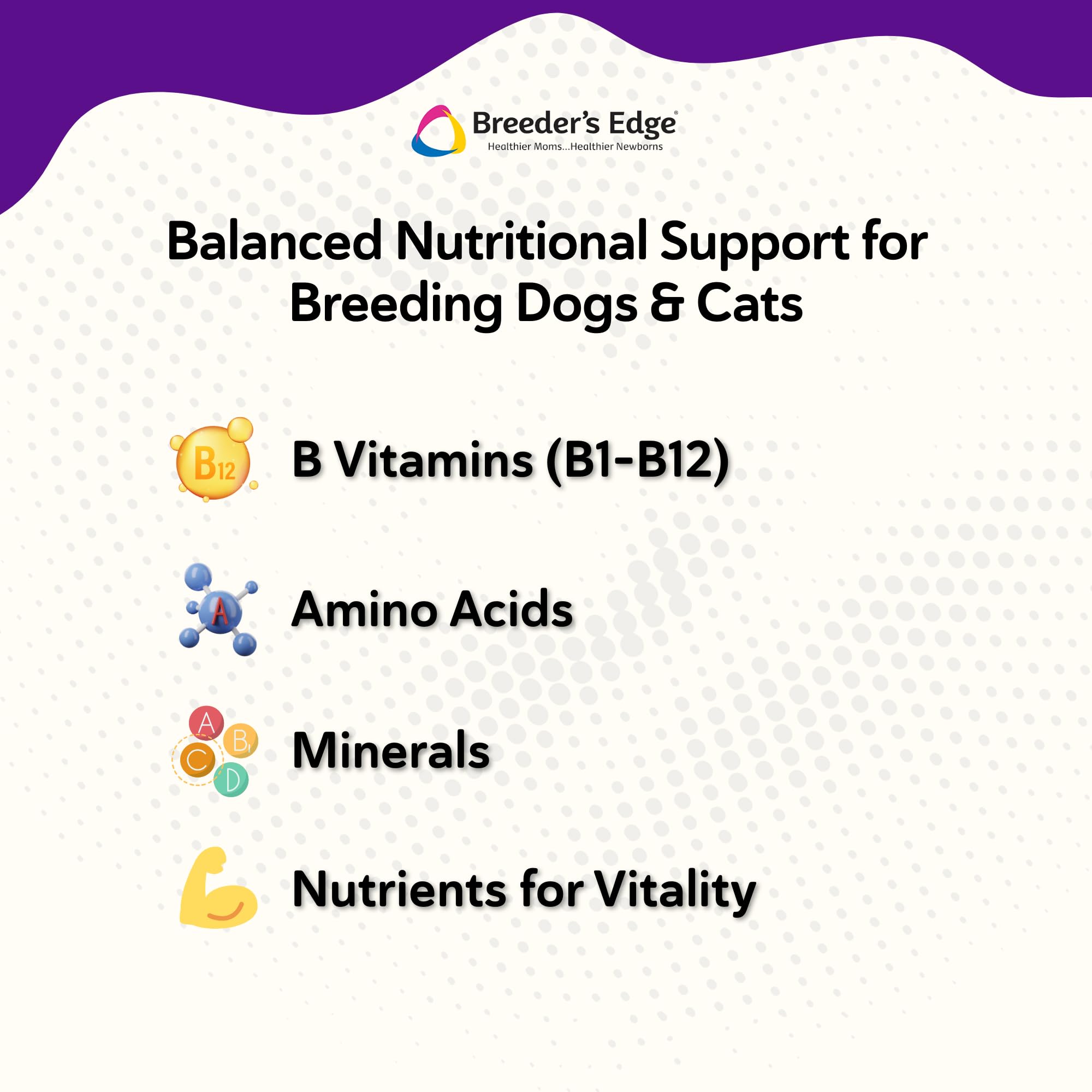 Revival Breeder's Edge B Strong powder mixing into food demonstrates practical use.