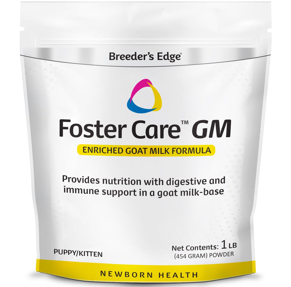 Revival Breeder's Edge Foster Care goat milk bottle supports easy feeding for young pets.