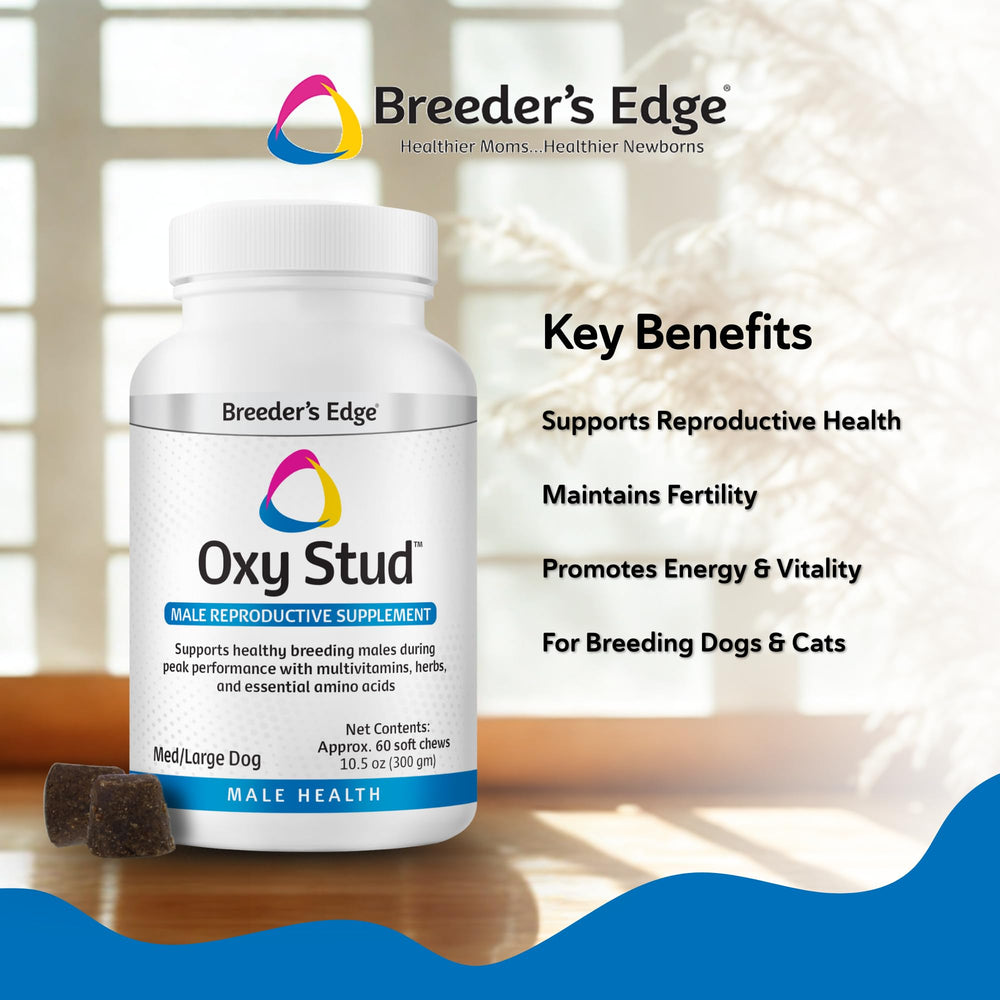 Revival Breeder Edge Oxy Stud front packaging with nutrition details