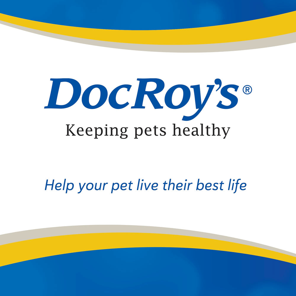 Dogs and cats enjoy the tasty Doc Roy’s GI Synbiotics granules after feeding.