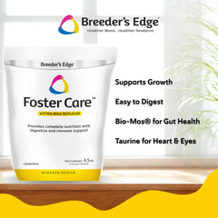Breeder's Edge Foster Care Feline includes taurine and amino acids for growth