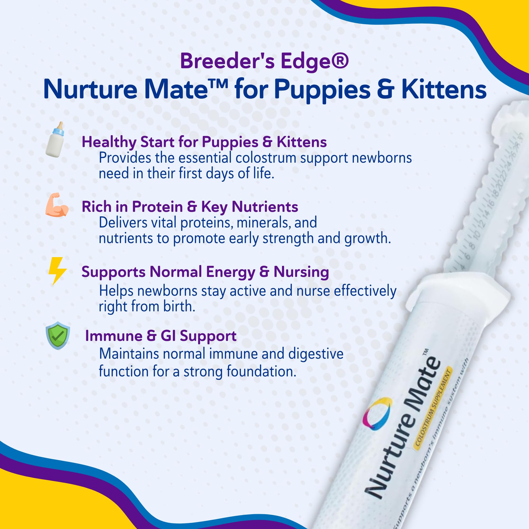 Revival Nurture Mate colostrum gel 30ml bottle shown for easy administration and dosage.