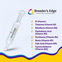 Revival Nurture Mate colostrum gel dosing syringe shown for simple application.