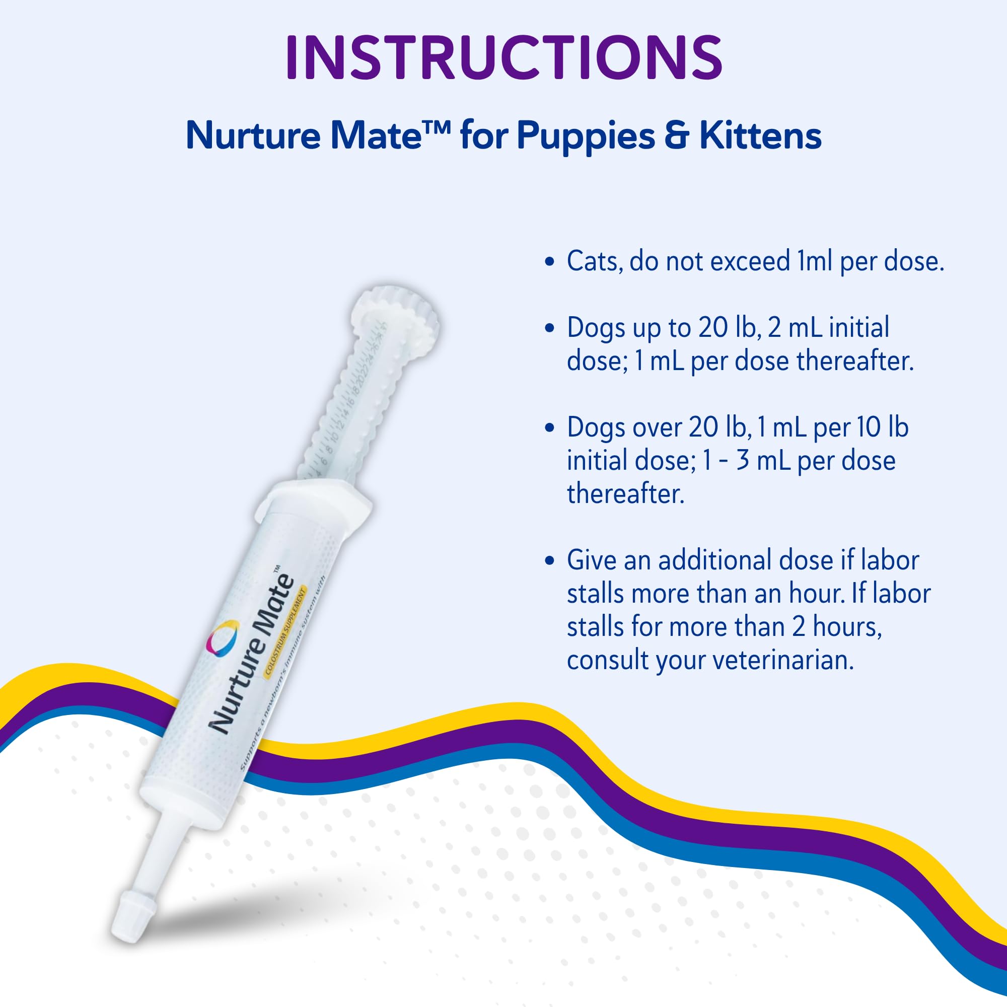 Revival Nurture Mate colostrum gel packaging shown for calm early-life support.