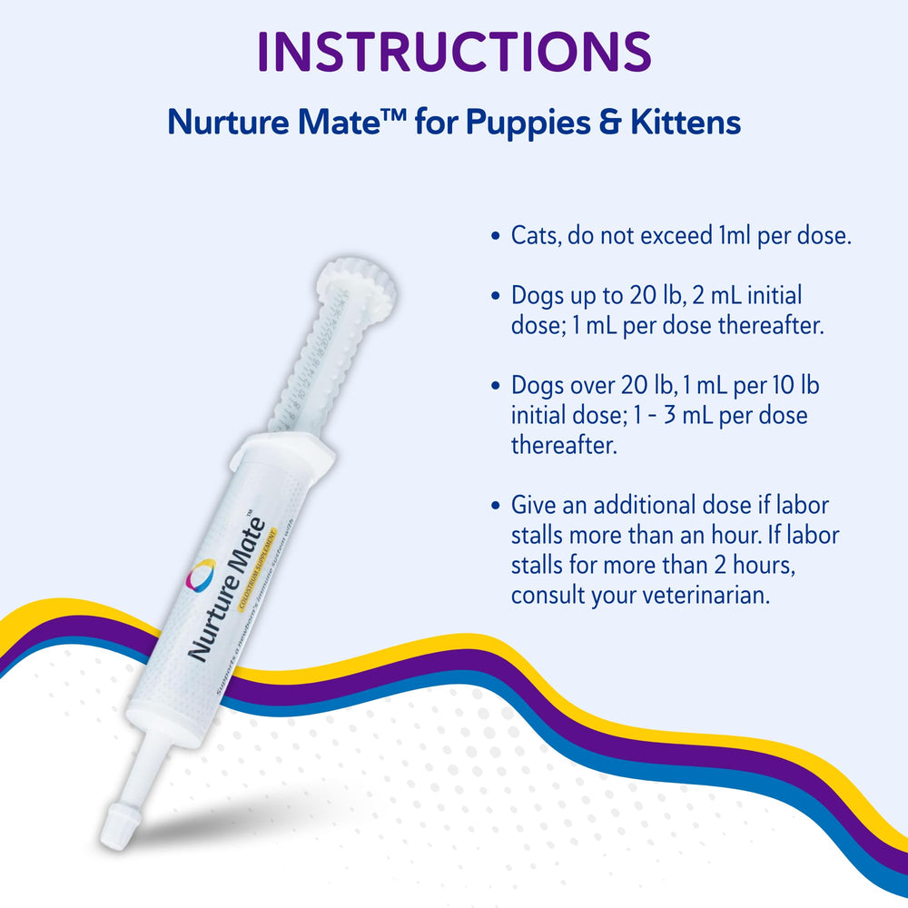 Revival Nurture Mate colostrum gel packaging shown for calm early-life support.