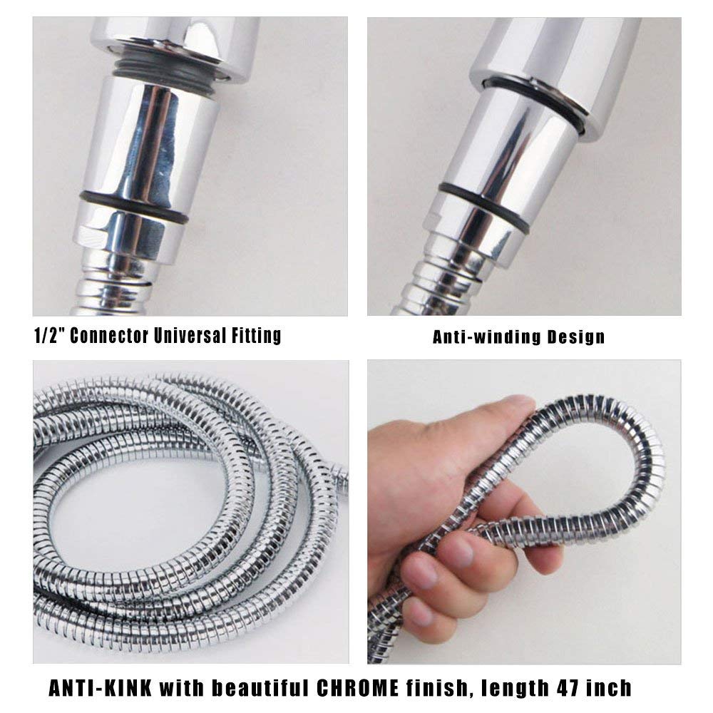 REV REEGE universal 1-2 IPS threading fits most showers in minutes.