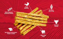 Rewardables Dog enjoying chew demonstrates satisfying chewing instinct and potential dental health benefits.