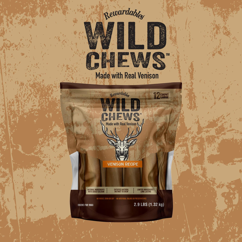 Rewardables Wild Chews 12-pack for convenient large-dog rewards