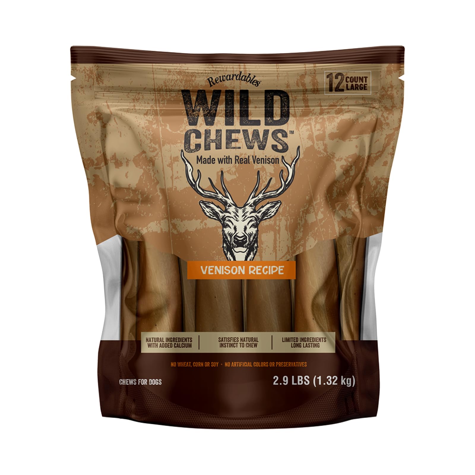 Rewardables Wild Chews venison bites, tasty reward for dogs