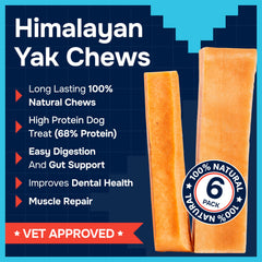 REXIPETS natural yak cheese chew for medium dogs, long-lasting