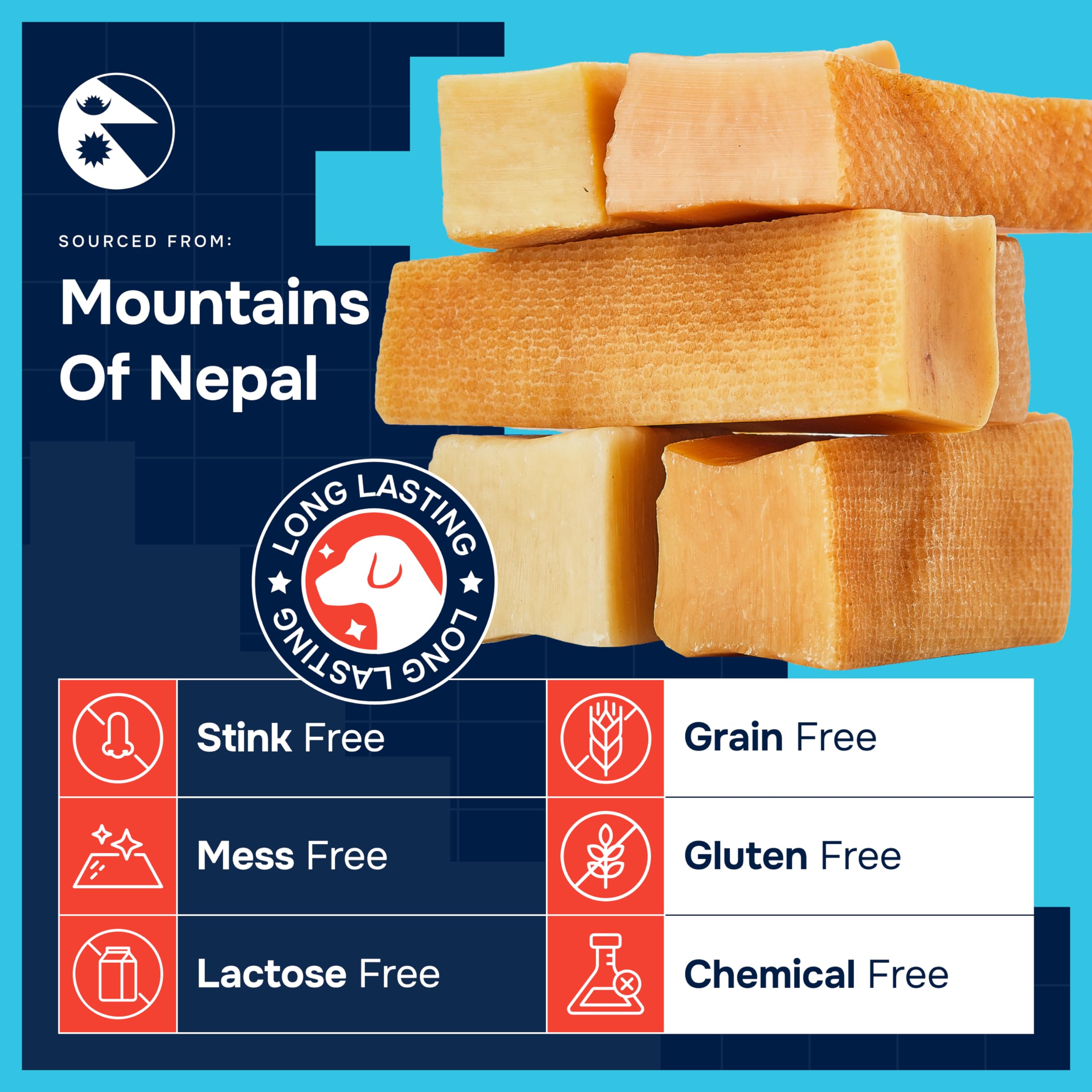 REXIPETS yak chews for medium dogs offer a balanced chew time for mid-size pups.
