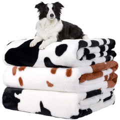 Rezutan dog blanket folded on bed for cozy pet warmth