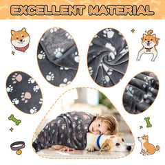 Rezutan grey blanket close-up highlights plush flannel texture