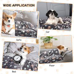 Rezutan 31x41 inch blanket in kennel or bed setting for large dogs