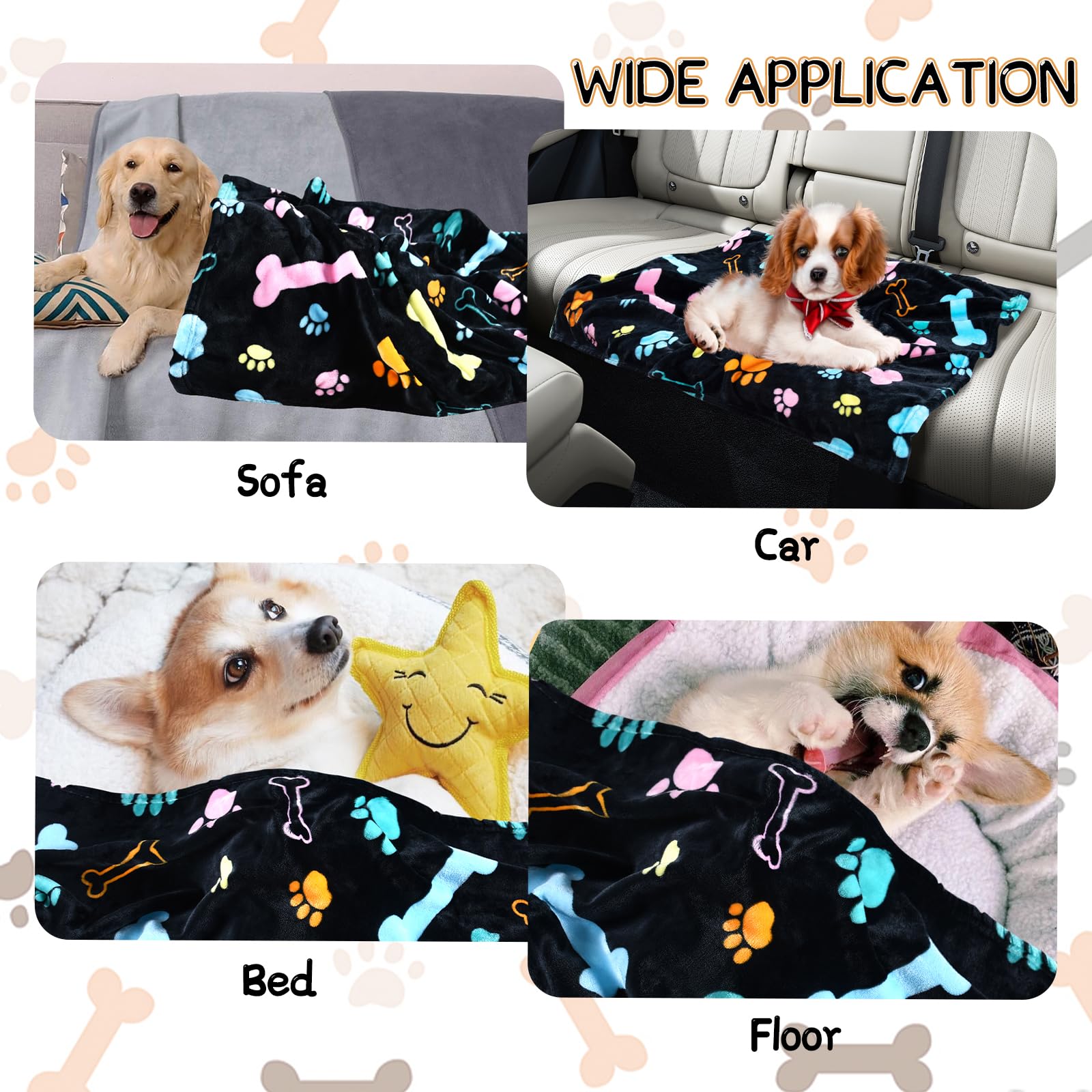 Rezutan dog blanket multi-pet use suitable for dogs and cats.