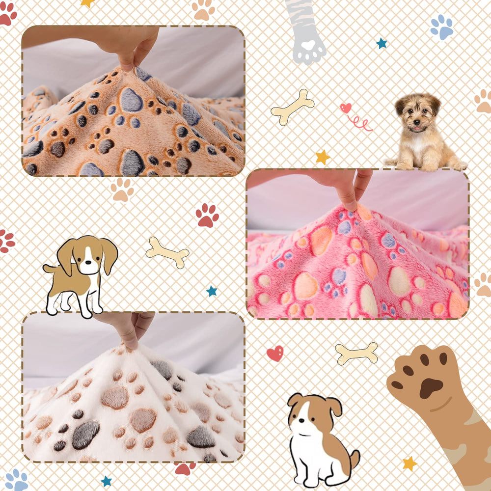 Rezutan paw-pattern blanket adds playful style and comfort