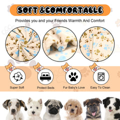 Rezutan soft flannel dog blanket highlights plush comfort for pets.