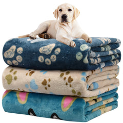 Rezutan premium dog blanket in blue for large dogs, warm and durable.